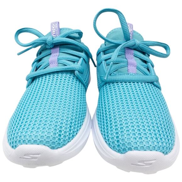 SKECHERS GORUN FAST VALOR Sneakers Turquoise Pink Girl's Size 12 - Picture 5 of 8
